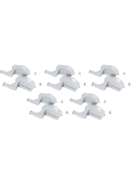 10 LED Iç Menteşe Lambası Dolap Menteşe Işığı Dolap Altı Işığı Dolap Sensörü Işıkları Yatak Odası Mutfak Dolap Için (Yurt Dışından)