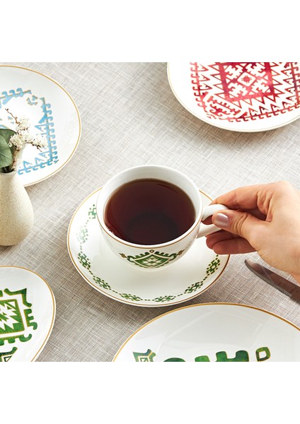 Forever Bone Kilim 26 Parça 6 Kişilik Kahvaltı Takımı