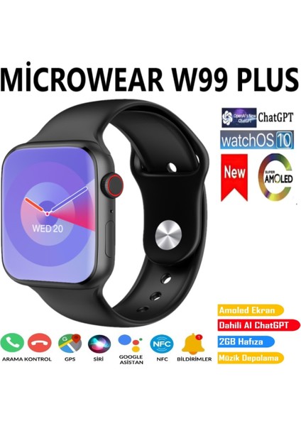 Watch 9 (W99 Plus) Akıllı SAAT(2024 Model Yeni Seri)