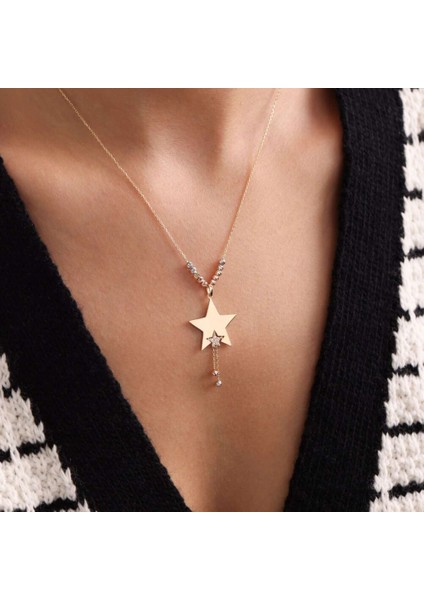 Altın Yıldız Kolye