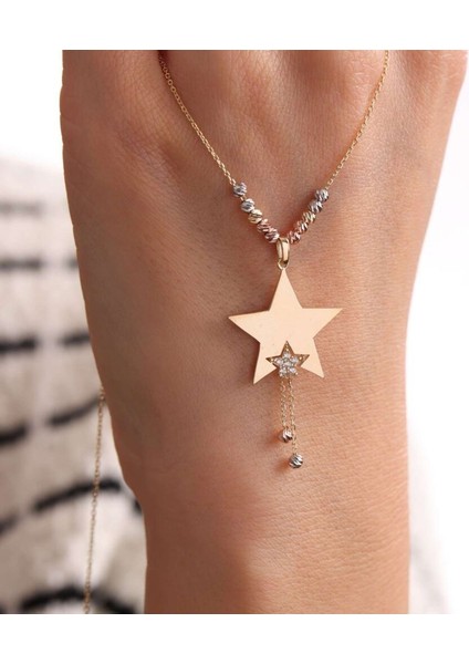 Altın Yıldız Kolye modelleri