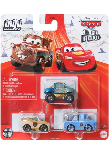 Disney Cars Cars Mini Karakter Arabalar Üçlü Paket HLL63