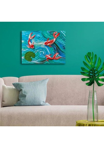 Koi Fish 3D Duyusal Sanat Seti