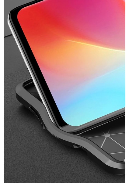 Xiaomi Mi Note 10 Lite Kılıf Focus Derili Silikon - Kırmızı 277097