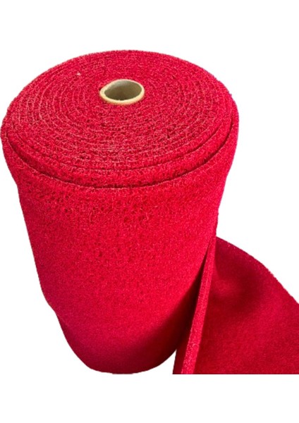 Kıvırcık Plastik Paspas Kırmızı - Kalınlık 14 Mm - Islak & Kaydırmaz / İç Ve Dış Zeminler