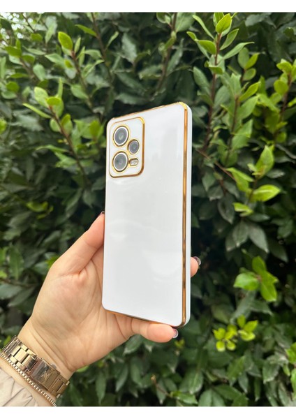 Vip Case Xiaomi Redmi Note 12 Pro (5g) Gold Kenarlı Parlak Kamera Korumalı Bark Kılıf