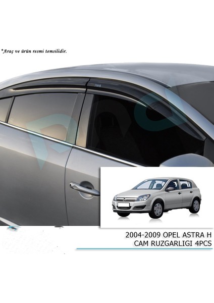 Araca Özel 2004-2009 Opel Astra H Cam Ruzgarlıgı 4 Parça