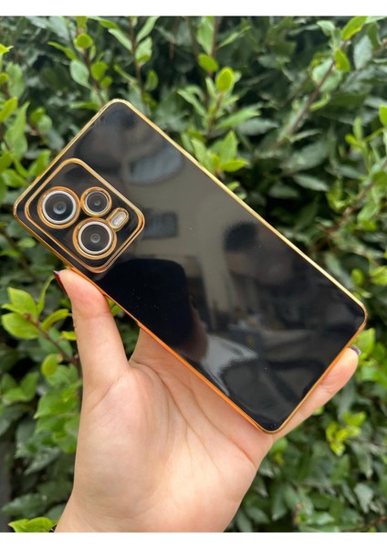 Vip Case Xiaomi Redmi Note 12 Pro (5g) Gold Kenarlı Parlak Kamera Korumalı Bark Kılıf