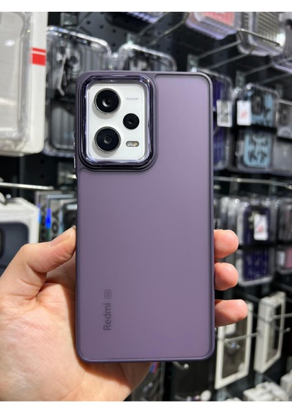 Vip Case Xiaomi Redmi Note 12 Pro (5g) Arkası Buzlu Şeffaf Hassas Düğme Kamera Çıkıntılı Sert Mat Perfect