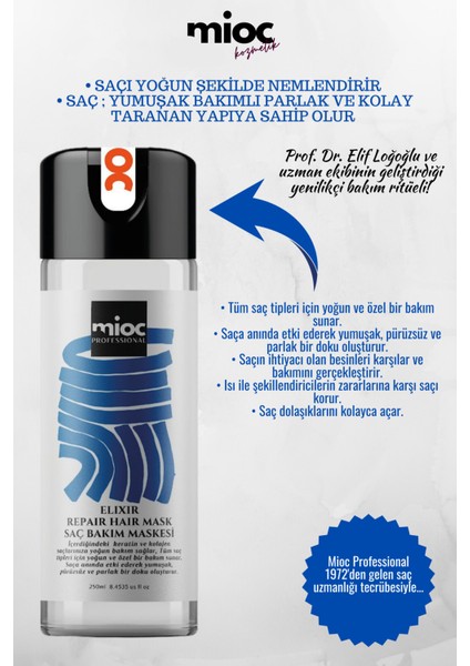 Professional Elixir Repair Hair Mask Saç Bakım Maskesi 250 Ml fiyatları