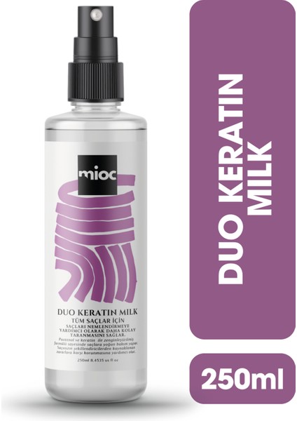 Professional Duo Keratin Milk Tüm Saçlar Için Bakım Spreyi 250 Ml