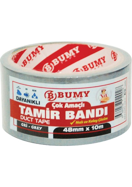 Tamir Bandı 48 mm x 10 mt / Gri