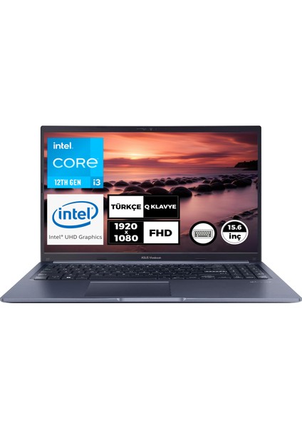 Vivobook 15 Intel Core I3-1215U 8gb 512GB SSD 15.6" Fhd Windows 11 Pro X1502ZA-EJ067018