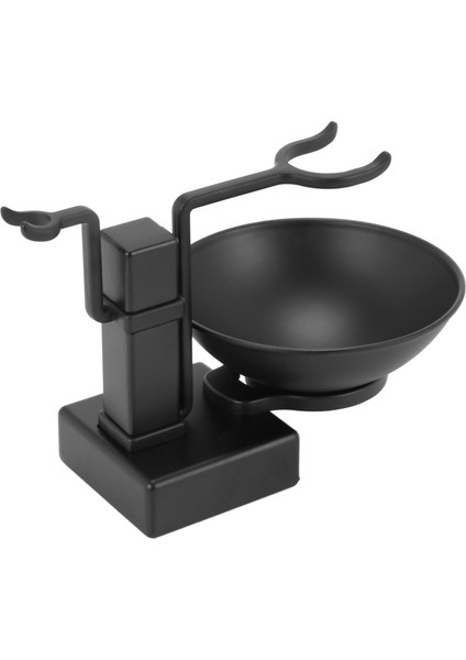 Banyo Berber Erkekler Metal Tıraş Raf Standı Seti - Tıraş Fırçası Tutucu Raf + Sabun Kupa Bardak Kase Siyah (Yurt Dışından) modelleri