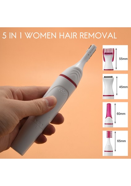 5 In 1 Epilasyon Tıraş Makinesi Kadın Elektrikli Tıraş Makinesi Giyotin Jilet Kaş Yüz Koltuk Altı Bikini Epilasyon Için (Yurt Dışından) indirimleri