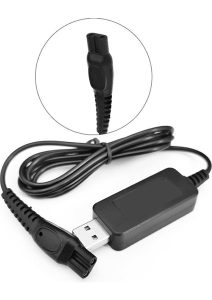 2x USB Şarj Fişi Kablosu HQ8505 Güç Kablosu Şarj Cihazı Elektrik Adaptörü Philips Traş Makineleri Için 7120 7140 7160 7165 7141 7240 (Yurt Dışından)