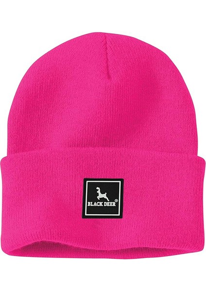 Kışlık Bere Şapka Düz Logolu Yumuşak Triko Basic Akrilik Beanie