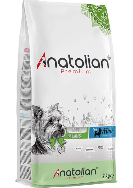 Anatolian Premium Mini Adult Lamb Kuzulu Yetişkin Küçük Irk Köpek Maması 4 kg