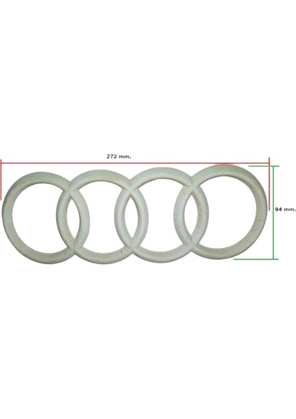 Audı A3-A4-A6 On Panjur Logo Arma Boyasız Amblem Modifiye 8K0853605