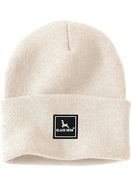 Kışlık Bere Şapka Düz Logolu Yumuşak Triko Basic Akrilik Beanie