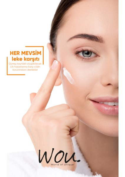 Leke Karşıtı Yüksek Koruma Güneş Kremi SPF50 50 ml Wou Yüksek Koruma Güneş Kremi