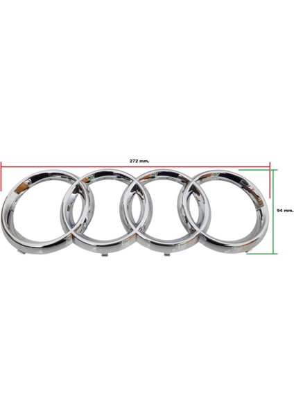 Audı A3-A4-A6 On Panjur Logo Arma Krom Amblem 8K0853605