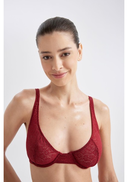 Fall in Love Dantelli Kapsız Pedsiz Balenli Bra A8419AX23WN