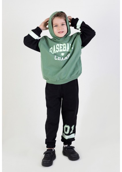 Harika Kids Erkek Çocuk Baseball Baskılı Örme Basic Eşofman Takımı