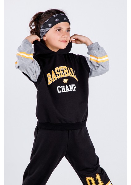 Harika Kids Erkek Çocuk Baseball Baskılı Örme Basic Eşofman Takımı