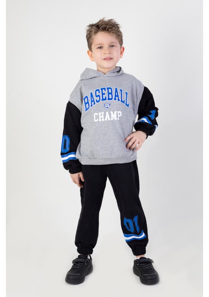 Erkek Çocuk Baseball Baskılı Örme Basic Eşofman Takımı indirimleri
