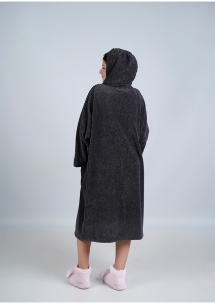 Wellsoft Giyilebilir Kapşonlu Battaniye Unisex - Oversize