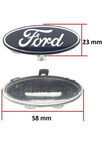 Ford Dıreksıyon Aır Bag Kapak Arması Logo BOY:58MM EN:23MM