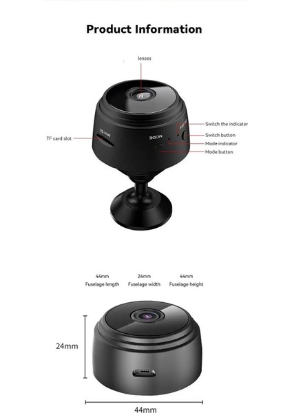 A9 Wifi Mini Güvenlik Kamera