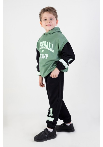 Erkek Çocuk Baseball Baskılı Örme Basic Eşofman Takımı indirimleri