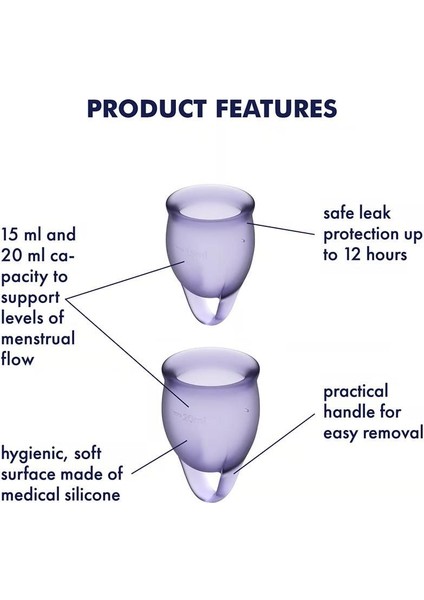 Feel Confident Menstrual Cup Lila fırsatları