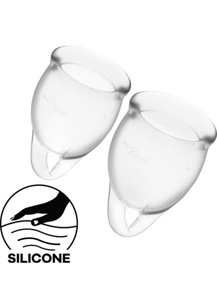 Feel Confident Menstrual Cup Transparent