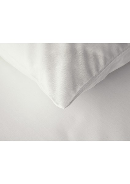 English Home Nova Premium Soft Cotton Çift Kişilik Nevresim Takımı 200X220 cm Beyaz