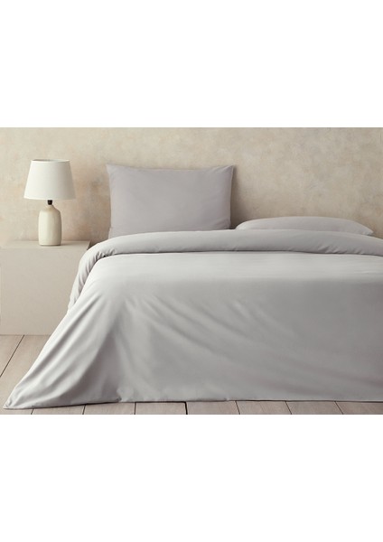 Nova Premium Soft Cotton Tek Kişilik Nevresim Takımı 160X220 cm Gri