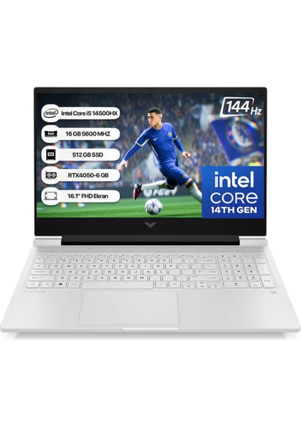 Hp Victus 16-R1077NT Intel Core I5 14500HX 16 GB 512 GB SSD RTX4050-6GB Freedos 16.1" Fhd 144 Hz Taşınabilir Bilgisayar 9J278EA