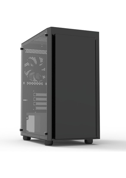 T3 Plus Matx Mini Tower Kasa 1 x Mikrofon 1 x Kulaklık, 1 x USB 3.0, 2 x USB 2.0, 2 x 120MM Fan, Tamperli Cam Yan Kapak