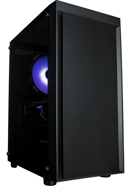 T3 Plus Matx Mini Tower Kasa 1 x Mikrofon 1 x Kulaklık, 1 x USB 3.0, 2 x USB 2.0, 2 x 120MM Fan, Tamperli Cam Yan Kapak