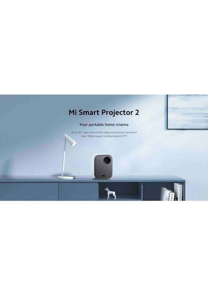 Xiaomimi Smart Projector 2 1920X1080 500 Ansı Lümen HDR10 Full Hd Projeksiyon Cihazı