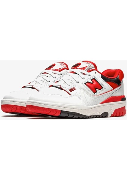 550 White Red Spor Ayakkabı modelleri