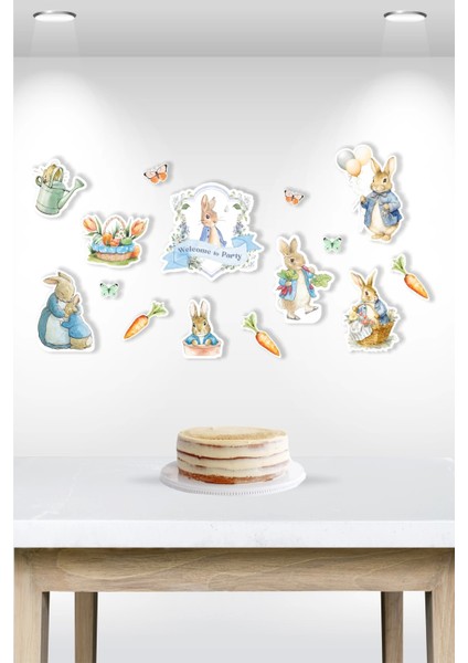 Peter Rabbit Tavşan Temalı Çok Parçalı Afiş *kalın Kağıt
