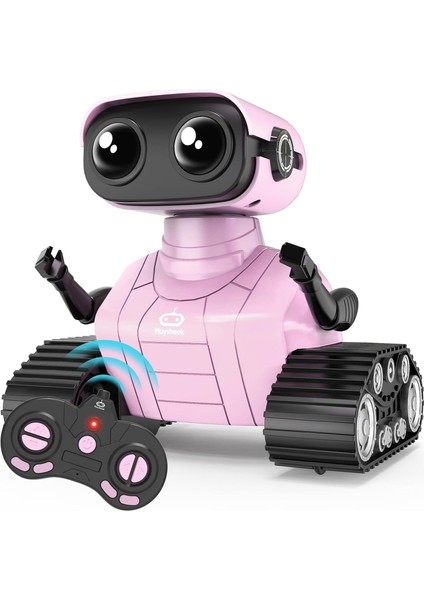 Uzaktan Kumandalı Robot Oyuncak Şarj Edilebilir Emo Robot - Pembe