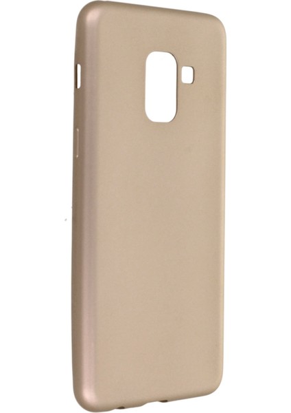 Samsung Galaxy A8 2018 Kılıf Premium Rubber Silikon - Gold