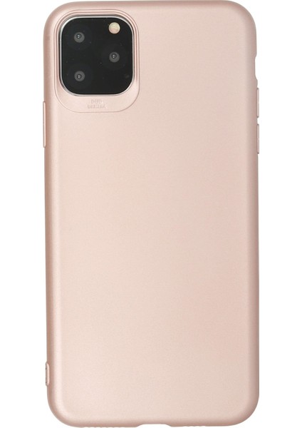 Apple iPhone 11 Pro Kılıf Premium Rubber Silikon - Rose Gold