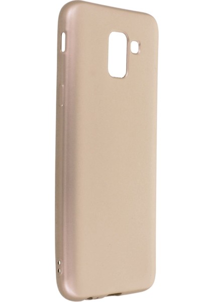 Samsung Galaxy J6 Kılıf Premium Rubber Silikon - Gold