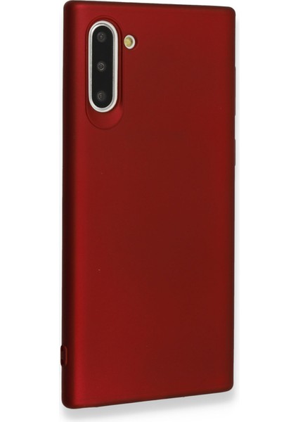 Samsung Galaxy Note 10 Kılıf Premium Rubber Silikon - Bordo