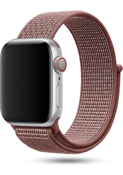 Apple Watch Seri 10 42mm, Seri 9/8/7/6/SE/5/4/3 Spor Loop Dokuma Kordon 41mm 40mm 38mm Uyumlu Dumanlı Leylak modelleri